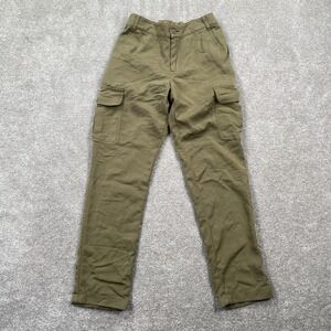 Tommy Hilfiger Boys Streetwear Cargo Jogger Pants SIZE 12 Olive Green Mid Rise